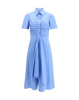 Alexander McQueen Blue Cotton Casual Dress