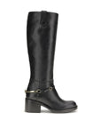 Chloé Black Calf Leather Bos Taurus Lace-Up Boots