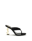 Saint Laurent Black Silk Sandals