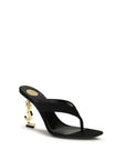 Saint Laurent Black Silk Sandals