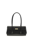 Dolce & Gabbana Black Calf Leather Bos Taurus Shoulder Bag