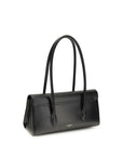 Dolce & Gabbana Black Calf Leather Bos Taurus Shoulder Bag