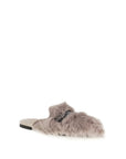 Dolce & Gabbana Gray Lamb Ovis Aries Aries Mules