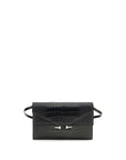 Tom Ford Black Calf Leather Bos Taurus Shoulder Bag