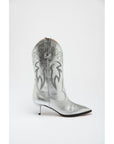 Moschino Multicolor Viscose High Heel Boots