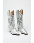 Moschino Multicolor Viscose High Heel Boots