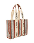 Chloé Brown Linen Tote Bag