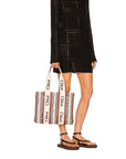 Chloé Brown Linen Tote Bag