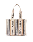 Chloé Beige Linen Tote Bag