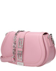 Versace Pink Leather Shoulder Bag