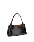 Versace Black Calf Leather Bos Taurus Shoulder Bag