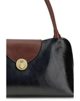 Versace Black Calf Leather Bos Taurus Shoulder Bag