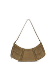 PINKO Beige Calf Leather Bos Taurus Shoulder Bag