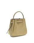 Tory Burch Beige Calf Leather Bos Taurus Backet Bag