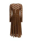 Max Mara Brown Polyamide Casual Dress