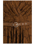 Max Mara Brown Polyamide Casual Dress