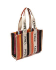 Chloé Beige Linen Tote Bag