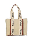 Chloé Beige Lamb Fur Tote Bag