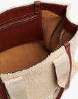 Chloé Beige Lamb Fur Tote Bag
