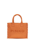 PINKO Orange Cotton Shoulder Bag