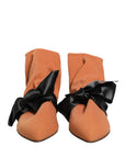 Dolce & Gabbana Brown Black Suede Boots Shoes