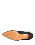 Dolce & Gabbana Black Suede Heel Mule Shoes