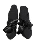 Dolce & Gabbana Black Suede Mid Calf Boots Shoes
