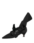 Dolce & Gabbana Black Suede Mid Calf Boots Shoes