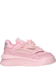 Versace Pink Leather Chunky Sneakers