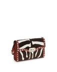 Valentino Garavani Multicolor Calf Leather Bos Taurus Shoulder Bag
