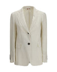 Max Mara Beige Linen Blazer