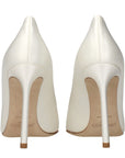 Jimmy Choo Beige Satin Platform Pumps