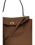 Balenciaga Brown Calf Leather Bos Taurus Shoulder Bag