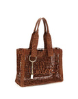 Chloé Brown Raffia Shoulder Bag