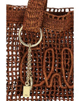 Chloé Brown Raffia Shoulder Bag