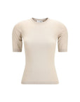 Max Mara Beige Viscose T-Shirt