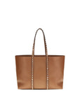 Valentino Garavani Brown Calf Leather Bos Taurus Shoulder Bag