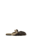 Dolce & Gabbana Gray Lamb Ovis Aries Aries Mules