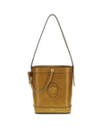 Versace Brown Calf Leather Bos Taurus Backet Bag
