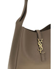 Saint Laurent Gray Calf Leather Bos Taurus Shoulder Bag