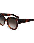 Ferragamo Brown Acetate Sunglasses