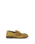 Saint Laurent Beige Calf Leather Bos Taurus Slip-On Loafers