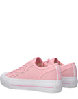 Jimmy Choo Pink Fabric Low Top Sneakers