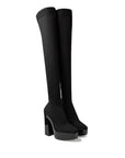 Jimmy Choo Black Fabric Over The Knee
