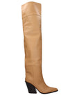 Jimmy Choo Beige Leather Ankle Boots