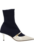 Jimmy Choo Blue Fabric Ankle Boots