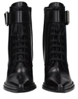 Jimmy Choo Black Leather Ankle Boots