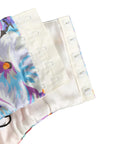 Dolce & Gabbana Multicolor Floral Print Silk Cropped Bustier Top
