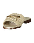 Twinset Beige Leather Women's Sandal