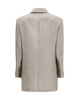 Max Mara Beige Linen Blazer